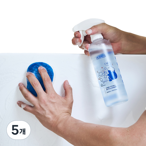 FRANKLIIN 거품형 아기 욕조 클리너, 500ml, 5개