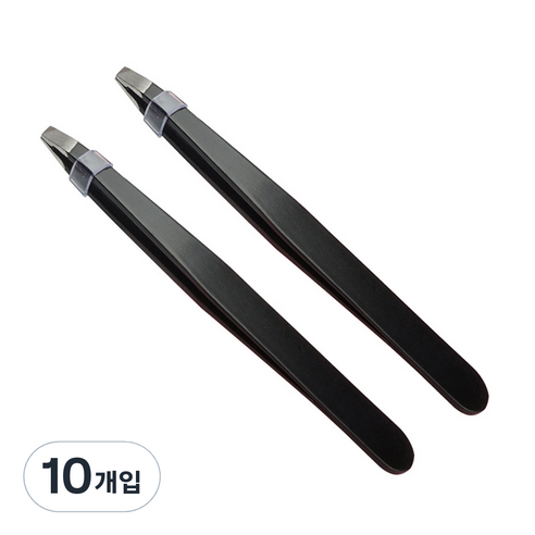 베라망 눈썹 족집게 핀셋, 10개, 블랙