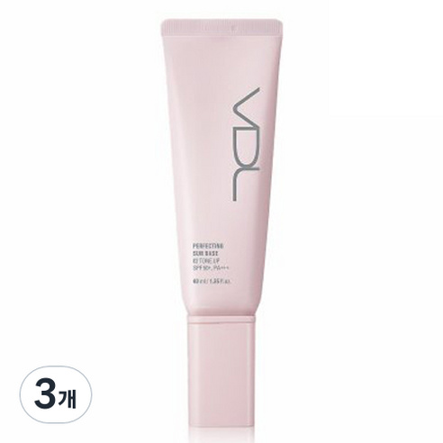 브이디엘 퍼펙팅 선 베이스 40ml, 02 톤업, 3개