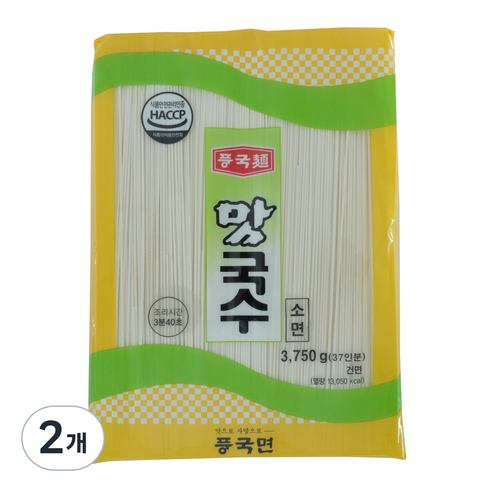 풍국면 맛국수 소면, 3.75kg, 2개