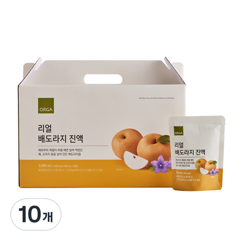 올가홀푸드 리얼 배도라지 진액 30p, 3L, 10개