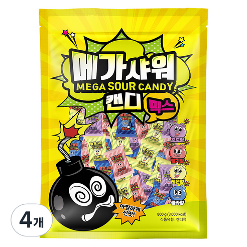 메가샤워 캔디 믹스, 800g, 1개
