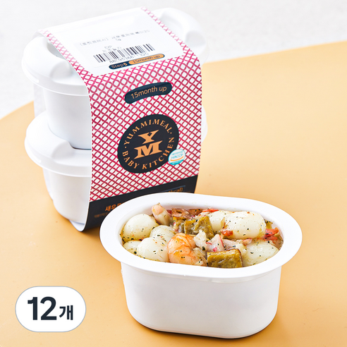 얌이밀 새우로제 떡볶이, 100g, 12개