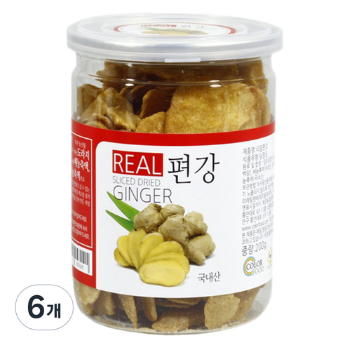 컬러푸드 리얼편강, 200g, 6개