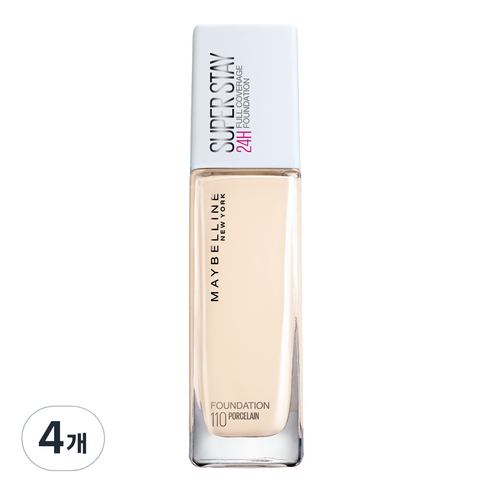메이블린 뉴욕 슈퍼스테이 파운데이션 30ml, 110 포슬린, 4개