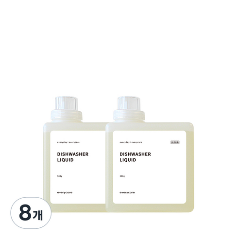 에브리케어 식기 세척기 세제, 500g, 8개