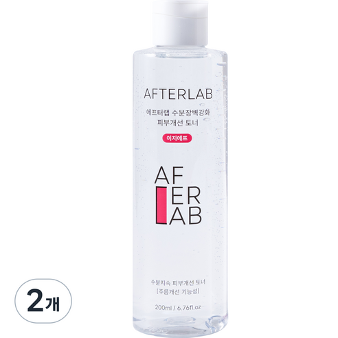 에프터랩 수분장벽강화 피부개선 진정토너 이지에프, 200ml, 2개