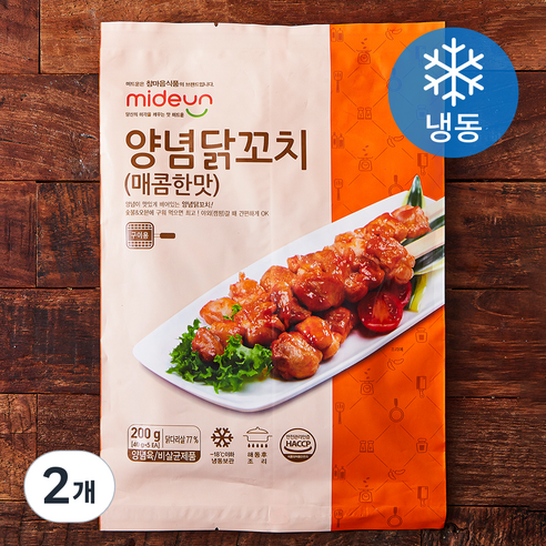 미드운 양념닭꼬치 매콤한맛 5개입 (냉동), 200g, 2개