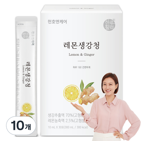 하루활력 레몬생강청 30포, 300ml, 2개