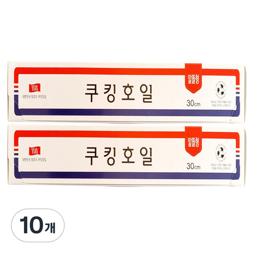 삼아삭스호일 알뜰형 쿠킹호일 30cm x 13m, 10개