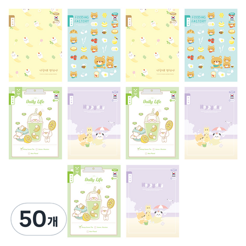펜피아 1 000 초등 제본 독서록 노트, 랜덤발송, 50개