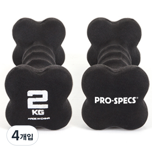 프로스펙스 네오프렌 아령, 2kg, 4개