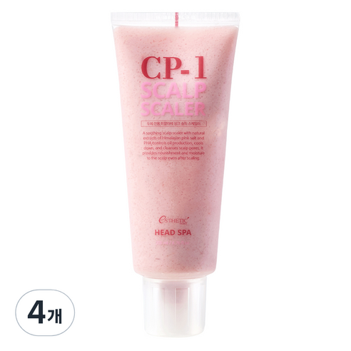 씨피원 히말라야 핑크솔트 두피 스케일러, 200ml, 4개
