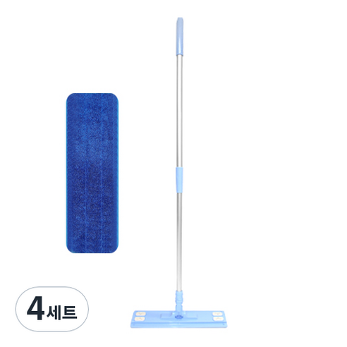 월드크린 초극세사 밀대 세트 40cm, 4세트