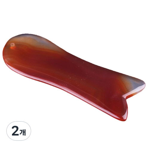 온기 쿼츠 괄사 바디 하트 얼굴 마사지, 04, 2개