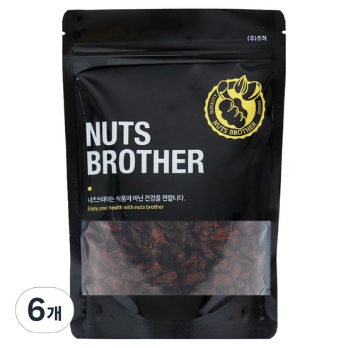 너츠브라더 건크랜베리 루비, 200g, 6개