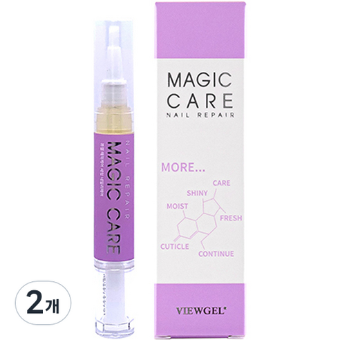 뷰젤 매직케어 네일 솔루션 손톱 영양제, 5ml, 2개