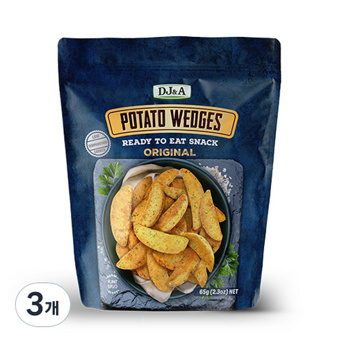 디제이앤에이 포테이토 웨지 오리지널, 65g, 3개