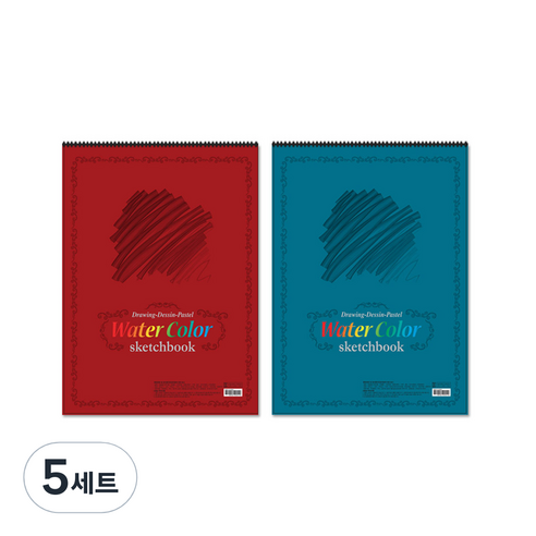 몽땅 전문가용 스케치북 200g 2종 세트, 8절, 18매, 5세트