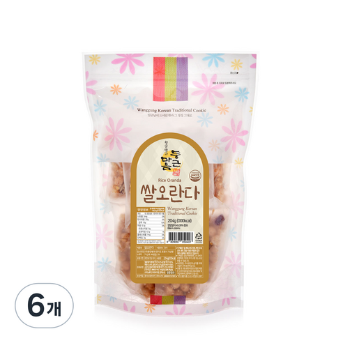 둥근마음 쌀오란다, 204g, 6개