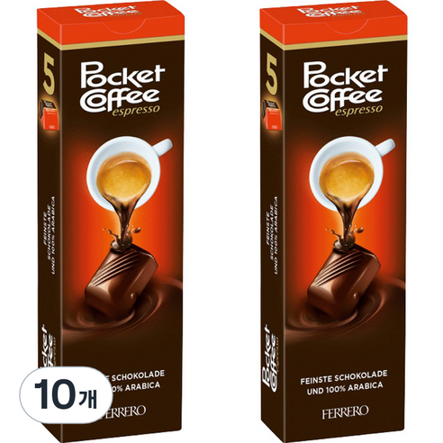 페레로 포켓 커피 초콜릿 5p, 62g, 10개