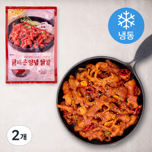 곰곰 매운 양념 닭발 (냉동), 600g, 2개