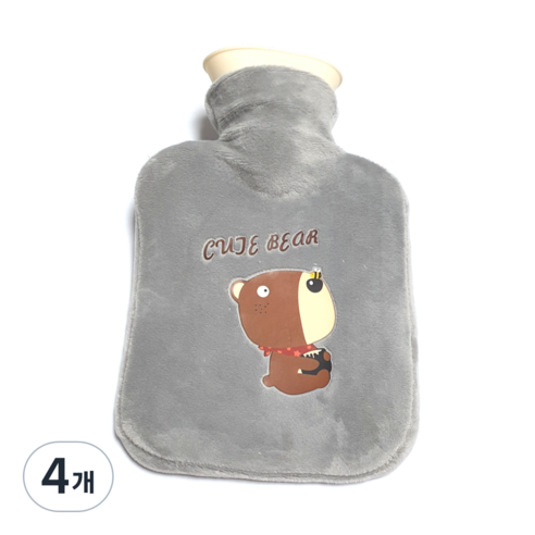 배리툴 보온 물주머니 베어 250ml, 4개