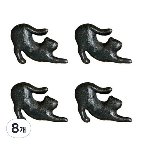 리틀린 주철 고양이 서랍 손잡이 Type A 35 x 54 cm, 8개