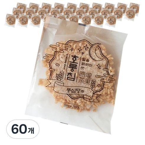 풍심당 현미 누룽지 호롱칩, 17g, 60개