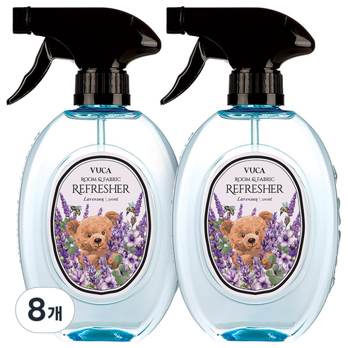 뷰카 룸앤패브릭 포근한 섬유탈취제 라벤더향 본품, 510ml, 8개