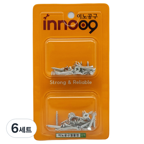 이노공구 범용 일반나사 2종 x 20p 세트, 6세트