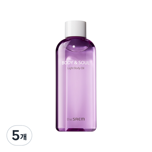 더샘 바디 앤 소울 라이트 바디 오일 플로랄 파우더 향, 230ml, 5개