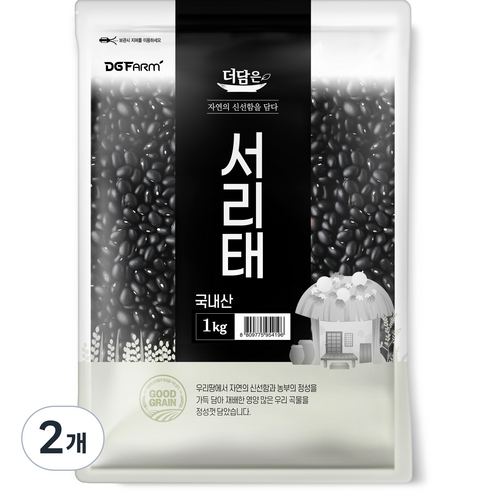 더담은 서리태, 1kg, 2개