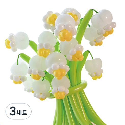 타이탄 잔치 생일 파티 이벤트 풍선 꽃다발 플라워 + 펌프 세트, 7(풍선), 랜덤발송(펌프), 3세트