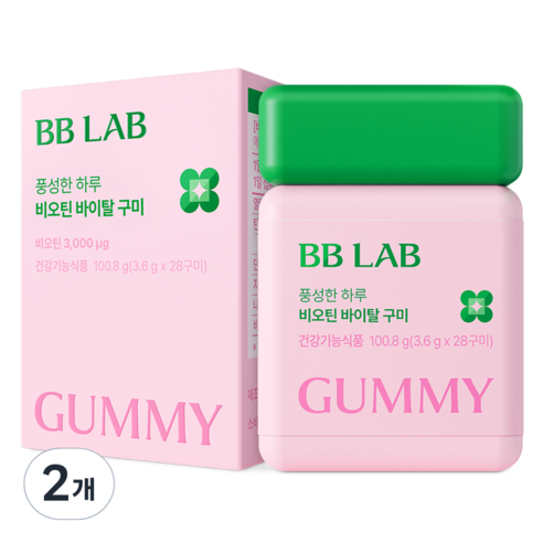 비비랩 뉴트리원 풍성한 하루 비오틴 바이탈 구미 28p, 100.8g, 2개