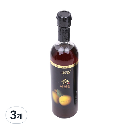 포코테라 순 매실청, 500ml, 3개
