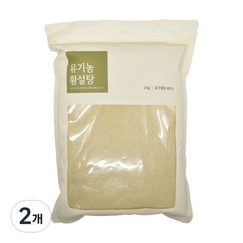 ORGA 황설탕, 2kg, 2개