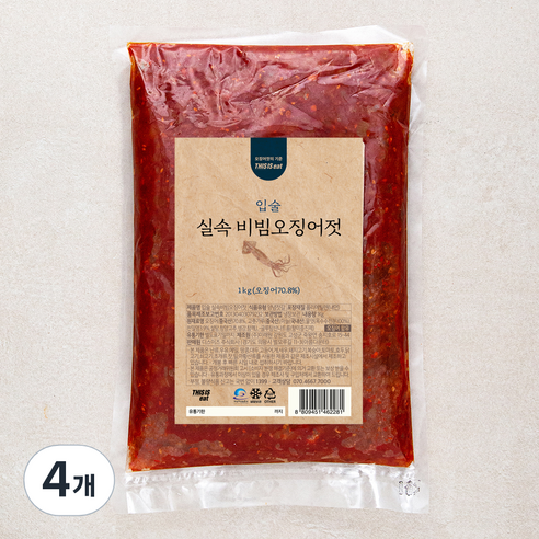 입술 실속 비빔오징어젓, 1kg, 4개