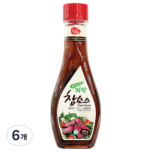 우리식품 83% 당을 낮춘 저당 참소스, 285g, 6개
