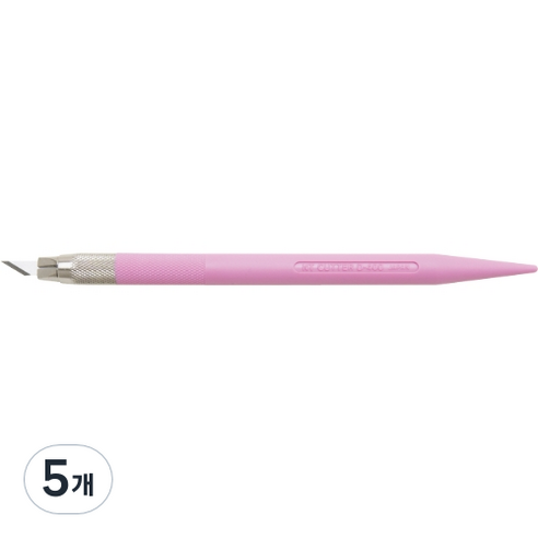 커터몰코리아 NT커터 파스텔 아트 나이프 공예용칼 D-401P, 분홍, 5개