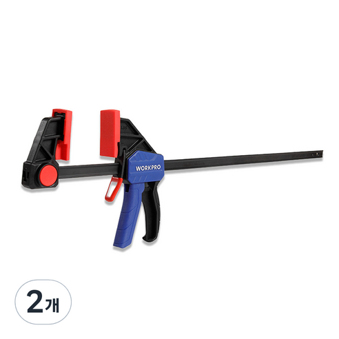워크프로 퀵 F타입 클램프 450mm, 2개