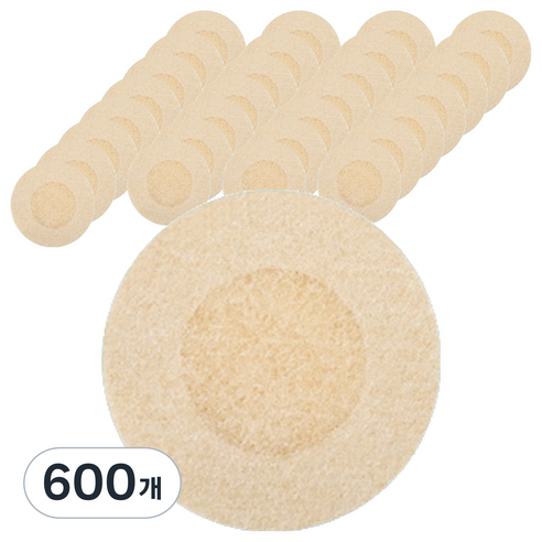 솜데이 원형 초슬림 니플패치 스킨컬러 60mm, 600개