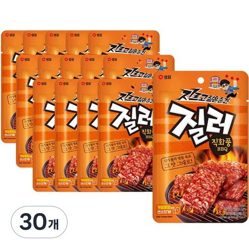 질러 부드러운 육포, 30g, 30개