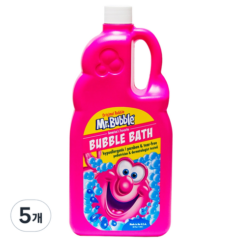 미스터버블 버블바스 오리지널 유아용 거품목욕제, 1060ml, 5개
