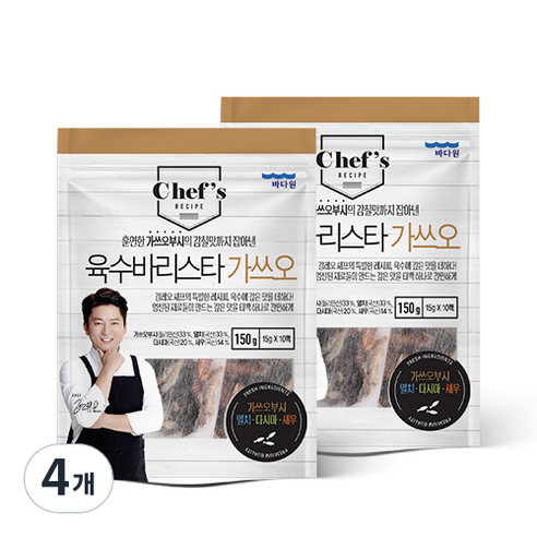 바다원 육수 바리스타 가쓰오 다시팩 10p, 150g, 4개