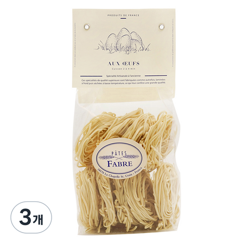 빠뜨파브르 스파게티 달걀파스타, 250g, 3개