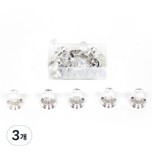 칼라 체스 자석홀더 XS 10p, 투명, 3개