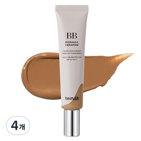 헤이미쉬 모링가 세라마이드 비비크림 SPF30 PA++, 28 탄, 30ml, 4개