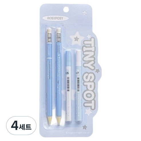 일상속반짝 파스텔 샤프 세트, 블루, 4세트