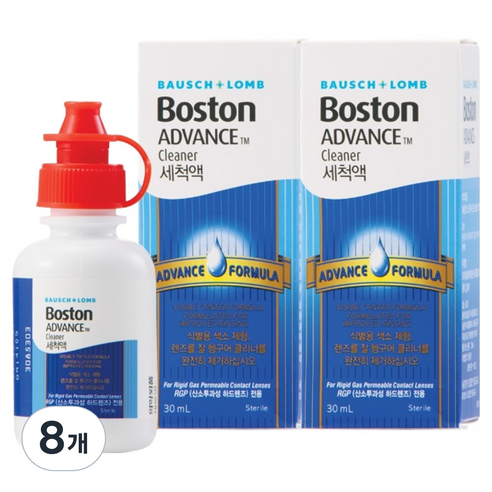 보스톤 바슈롬 어드밴스 렌즈 세척액, 30ml, 8개